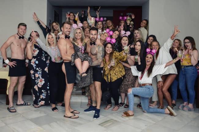 Hen party in marbella with cheeky butler BBQ