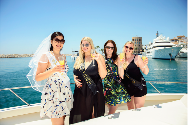 hen party boat marbella puerto banus
